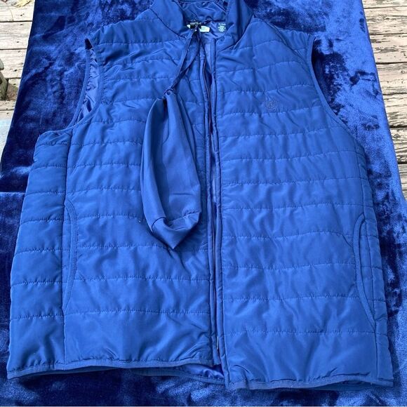 Men’s Chaps Ralph Lauren L/XL Button Up Plaid Shirt and Puffer Vest Combo - Picture 8 of 8